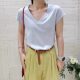 
JTENGC Jiteng 2025 summer new embroidery pattern design V-neck short-sleeved loose T-shirt women's top 960