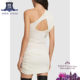 UK Purchase New Women's Rick Owens Draped One-Shoulder Knit Dress
