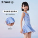 Zhuke children's swimsuit body dress with flat corner hot spring vacation mermaid quick dry sun protection swimming girl swimsuit