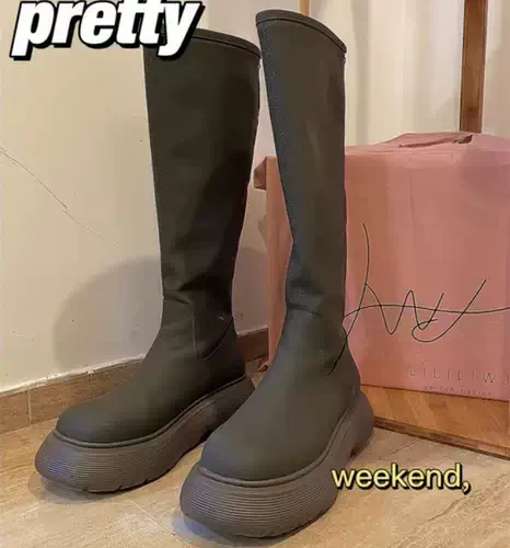 厚底绿色长靴 新人首单立减十元 22年1月 淘宝海外 厚底绿色长靴 新人首单立减十元 22年1月 淘宝海外