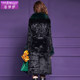 Feimengyi raccoon fur collar rabbit fur one-piece fur coat for women winter high quality light luxury wide coat for women