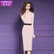 Fei Mengyi 100 wool knitted dress for women's spring clothes new basic style fashionable slim fit base skirt
