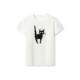 Spot cute age-reducing fun printed round neck short sleeve slim T-shirt top for women