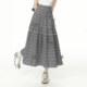 
EPTISON skirt for women 2025 summer new loose sweet bow girl style a line retro plaid skirt