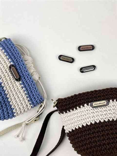 Seamless metal letter label DIY handmade accessories handmade alloy bag clothing crochet decoration accessories