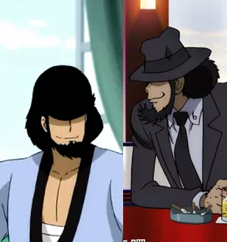 帝都动漫cosplay假毛cos 鲁邦三世次元大介胡子定做假发