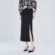 Jiarenyuan Skirt Women's 2024 New Autumn Fashion High Waist Zipper Slit Design Straight Skirt Looks Slim