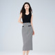 Jiarenyuan Skirt Women's 2024 Autumn New Fresh Retro High Waist Houndstooth Pencil Skirt Simple Temperament