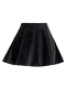 Gold velvet umbrella skirt autumn and winter slim short skirt large size black versatile fluffy skirt pear-shaped Korean A-line pleated skirt for women