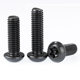 Black 304 stainless steel inner plum blossom anti-theft screw round head screw pan head with stud bolt m3M4M5M6M8M10