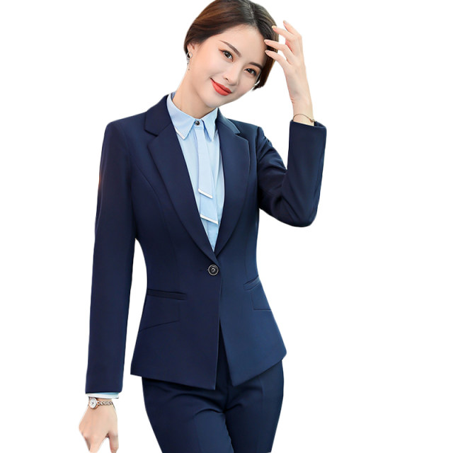 Business formal wear women's suit slim body temperament workplace large size professional suit suit ladies work suit work clothes