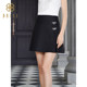 Baisi Korean Style High Waisted Pleated Skirt 2024 Summer New Arrival Fashion Commuting Wear Butterfly Decorated Short Skirt for Women