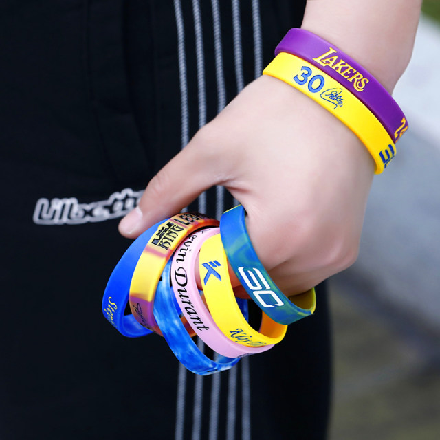 Basketball player global star Kobe Curry Owen Morant James sports men's luminous silicone wristband