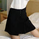 2024 new winter irregular button short skirt skirt spring and autumn women's high waist a-line suit pleated skirt jk