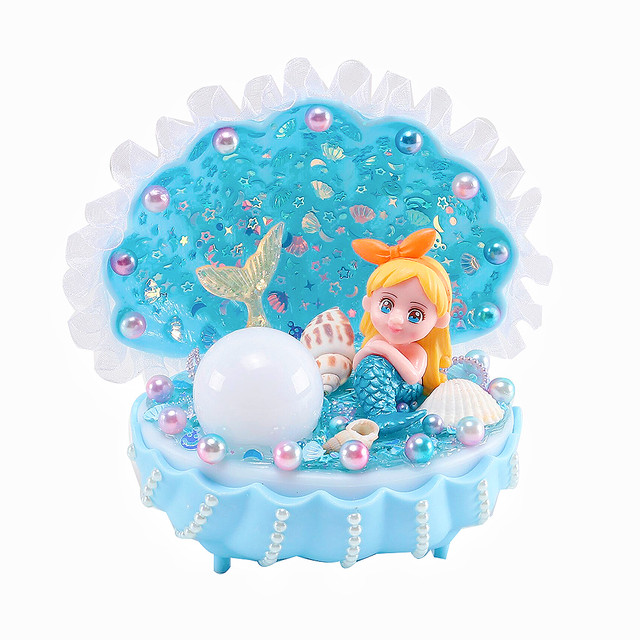 Cream glue diy shell night light handmade creative children's gift ornaments to decorate the parent-child event site