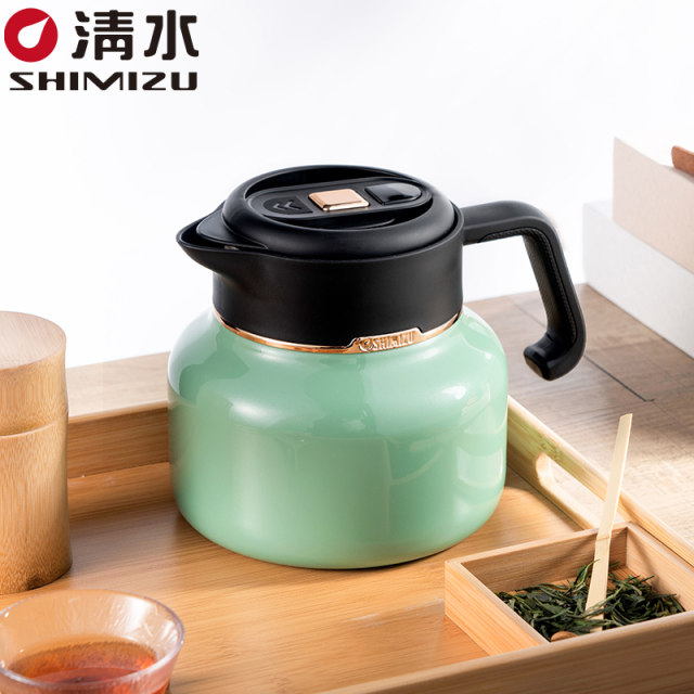 SHIMIZU clear water thermal kettle household stew teapot 316 stainless steel stuffy bubble special teapot tea 6282