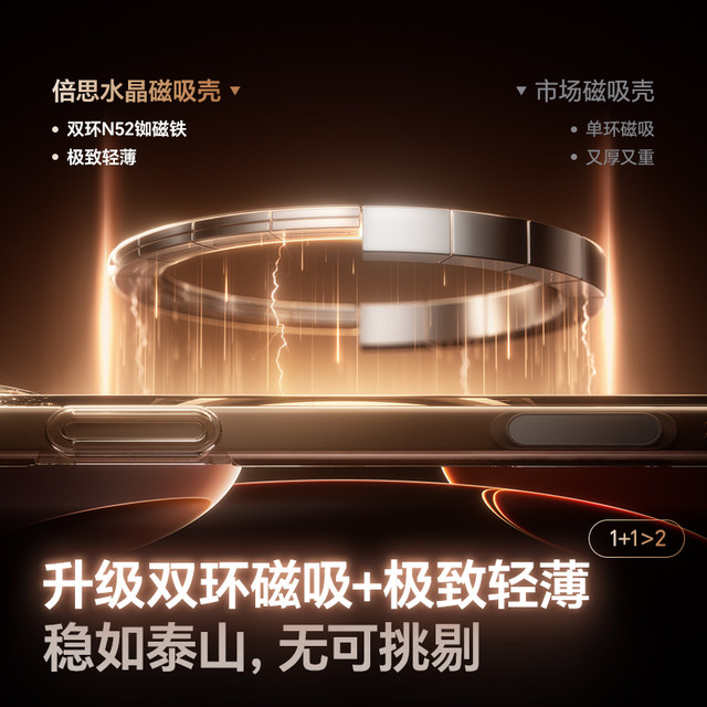 [Official magnetic attraction] Baseus ultra-thin new model suitable for iPhone17ProMax mobile phone case Apple 16 protective cover 15magsafe wireless 14 animation 13pm transparent 12 anti-fall 11 all-inclusive Air