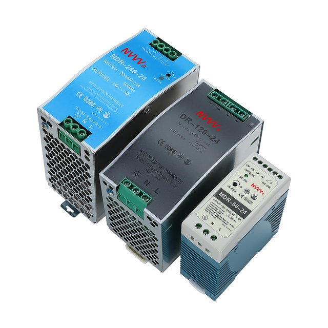 NVVV rail-mounted switching power supply 220 to 12V24V DC transformer DR/NDR/EDR15/30/60