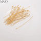 14K bag gold guarantee T -shaped needle 9 needle round head handmade DIY jewelry pearl accessories beading flat head needle small accessories