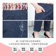 Yifu pure cotton jeans for middle-aged and elderly people, new summer style elastic waist women's pants, mother's large-size casual pants