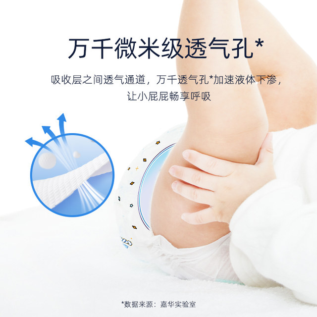 L Yiying Brilliant Galaxy Poop Pants Trial Pack 4 Ultra Thin Soft Baby NB Diaper