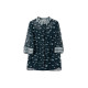 Ish Xia Lanwei five -point sleeve printed chiffon shirt female summer new design sense shows thin shirt fake two tops