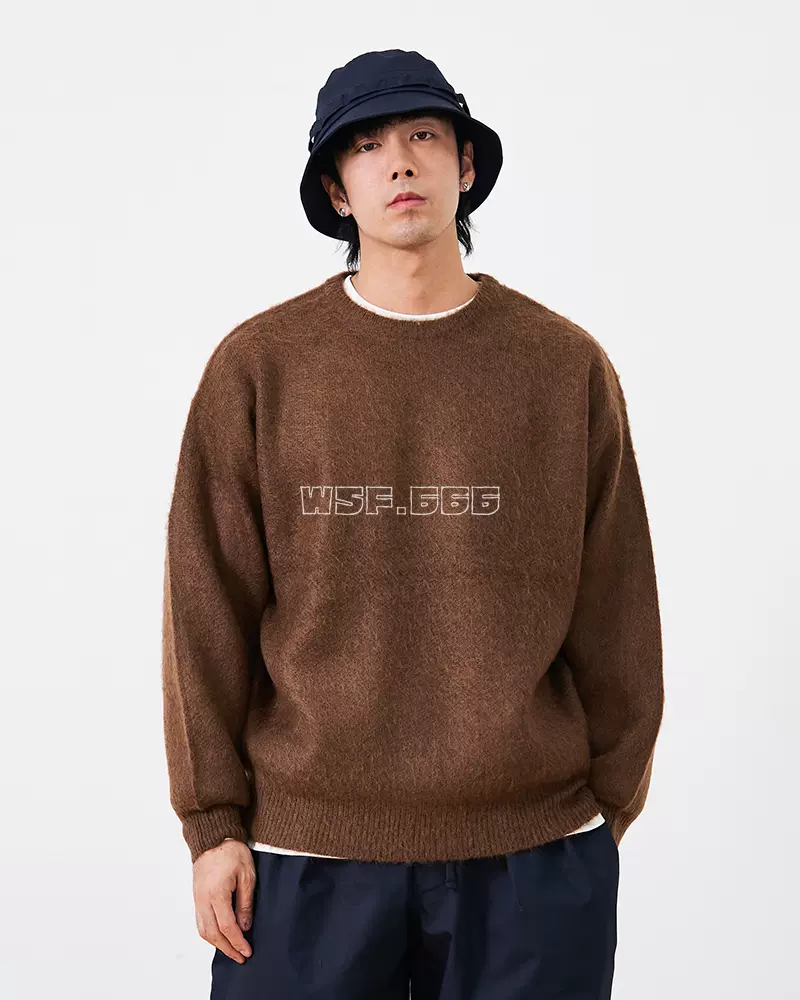 wackoma21AW BEAMS SSZ LOOSE MOHAIR CREW モヘア ニット - ニット/セーター