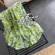 Green. Exclusively dyed natural 100 pieces of ramie fermented A-line mid-length skirt made of large skirt

