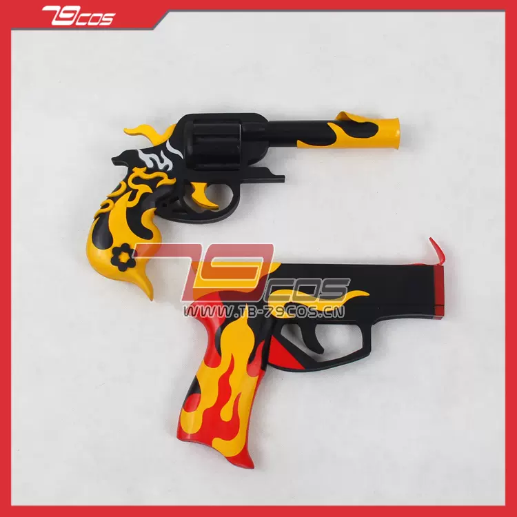 79cosplay道具刀語左右田右衛門左衛門炎刀銃一對兒人氣款