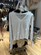 BM official website lace V -neck long sleeve T -shirt spring and autumn is full of thin casual solid colors set pure cotton white lady top