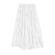White lace skirt for women in summer 2025 new high waist drooping a-line skirt long skirt irregular cake skirt
