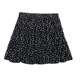 Black floral short skirt for women 2025 new spring and autumn high waist A-line skirt with small temperament fluffy cake skirt
