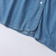 Foreign Trade Daily Single Women's Denim Skirt 2025 Spring New Stand Collar Long Sleeve Loose Fashion Fashion Fashion Casual Mid-Long Long Skirt
