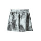 Spring brand discounts Personalized street high waist printing and dyeing multi-pocket denim hip short skirt for women 335