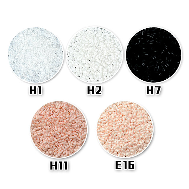 Peach can spell beans black and white translucent skin color supplement pack MARD yellow beans DODO Xiaowu universal 2.6mm spell beans