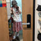 Sweet and playful plaid pattern skirt for women in summer new elastic waist loose slim and versatile A-line mid-skirt for women
