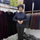 
Middle-aged mother wears a half-high neck long-sleeved T-shirt for women in autumn and winter, fashionable base shirt for women in 40-50 years old