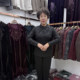 Young mothers are all-matched in autumn and winter warm plus velvet shirt for women solid color jacquard rose 40 years old 50 base shirt with coat