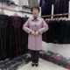 Middle-aged and elderly autumn new lapel windbreaker jacket women's mid-length 2025 casual temperament solid color mother's mid-length