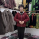 Mom's new autumn and winter hooded woolen coat for women small 2025 loose and comfortable grandma jacket