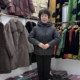 
Middle-aged and elderly winter wear casual hooded warm cotton coat small solid color woolen coat new