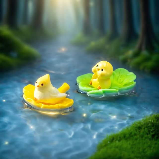 Creative floating ginkgo sycamore leaves fish tank gardening diy decoration accessories micro landscape ornaments