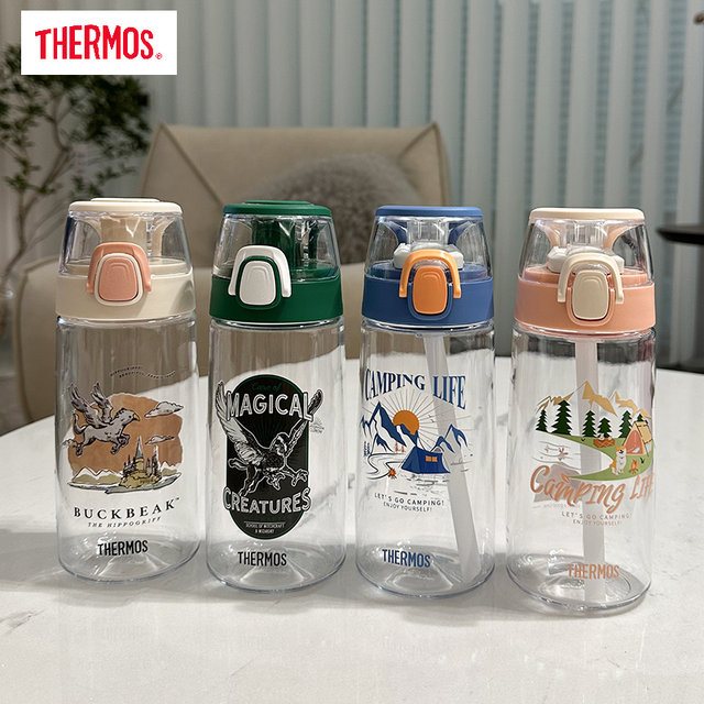 Thermosexuality direct drinking cup for men and women in summer, adult sports, large capacity, students, children's straw cup, camping series water cup