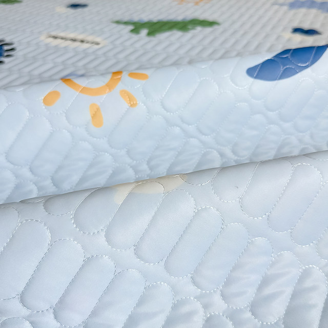 Summer ice silk mat three-piece set children's air-conditioning mat summer waterproof urine mat machine washable new model 2025