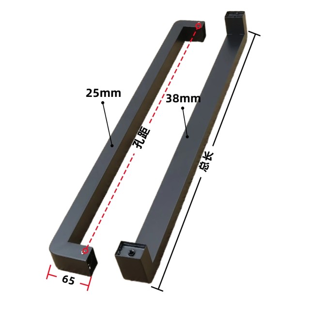 Kids Handle Rounded Rounded anti-collision frameless tempered glass door handle office ...