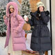 300 extra large size down jacket for women 200Jin [Jin is equal to 0.5kg] Fat mm winter extra fat and enlarged waist mid-length hooded thickened jacket
