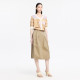 xg Xue Ge Workwear Style Large Pocket Mid-Long Skirt 2024 Summer New Commuter Skirt Women XJ203031A309