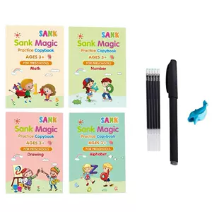 4 pcs reusable magic copy book