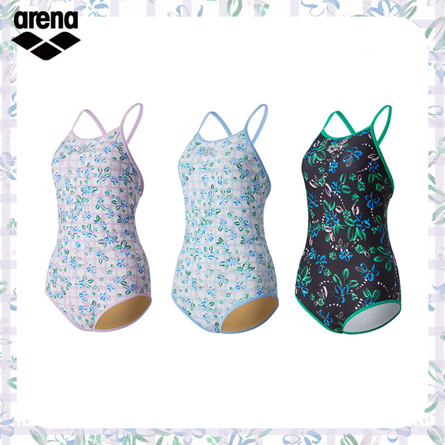 
arena Arena women's one-piece sleeveless triangle swimsuit sports casual swimsuit slim spa swimsuit women's style