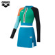 arena Arena 2025 new product women's Polang 3.0 sun protection fashion sports split long-sleeved skirt swimsuit